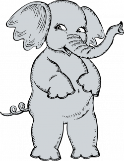 Elephant | Free Stock Photo | Illustration of a cartoon girl ...