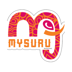 Mysuru Logo Reusable Sticker
