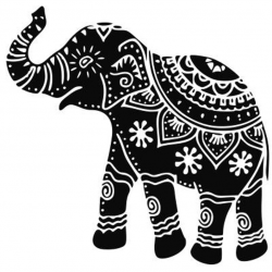 Ethnic Elephant SVG Mandala Elephant SVG Elephant SVG Zentangle Elephant  svg Cut table Design svg dxf eps png