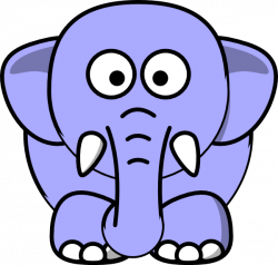 Periwinkle Elephant Clip Art at Clker.com - vector clip art online ...