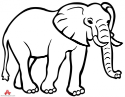elephant outline Elephant clipart outline jpg - Clipartix