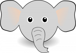 28+ Collection of Elephant Face Clipart | High quality, free ...