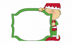 Elf Clipart Frame - Christmas Vocabulary Powerpoint ...