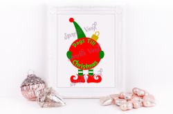 Svg Christmas Elf Countdown Advent sign picture printable svg cut file for  cricut silhouette dxf eps png pdf, Elf clipart DIY Sign stencil