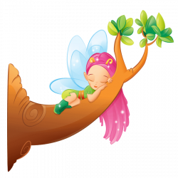 Fairies and Elves Wallstickers for Kids, Fairy on the Branch Sticker