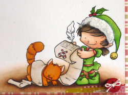 Alice's {Little} Wonderland: Elf Maya & Kitty Writing ...