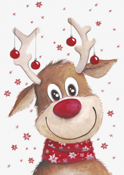 Christmas Deer, Deer Clipart, Elk, Red Bell PNG Transparent ...