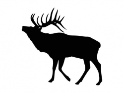 Elk Svg Hunting Svg Silhouette Cutting File Elk Clipart Svg Dxf Png Art Cnc  Laser Cut File Tshirt Vector Clip Art