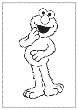 Free Printable Elmo Coloring Pages For Kids | Digital Stamps ...