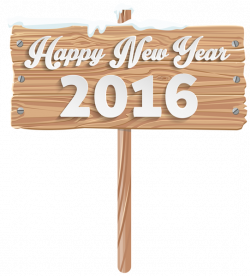 Happy New Year Wooden Sign PNG Clipart Image | Clip art mix !!? 3 ...