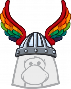 Rainbow Winged Helm | Club Penguin Wiki | FANDOM powered by Wikia