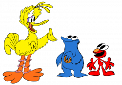 A Bird and Two Monsters by WaggonerCartoons on DeviantArt