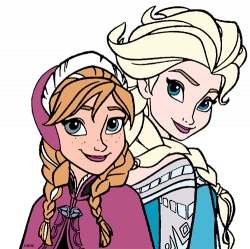 Frozen Anna And Elsa Clip Art N6 free image