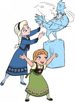 Young Anna & Elsa Clip Art from Frozen | Disney Clip Art Galore