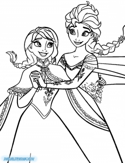 Crowning Clipart Frozen Coloring Page Elsa | SOIDERGI