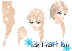 MMD - Elsa [Frozen] Hair + DL Available by ynn016 on DeviantArt