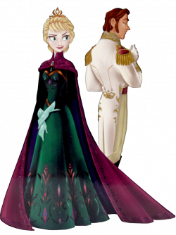 Hans and Elsa at the coronation - Edited Brighter by inspired-flower ...