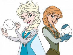 Anna and Elsa Clip Art from Frozen | Disney Clip Art Galore
