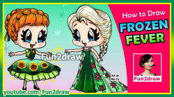 How to Draw Anna Elsa Frozen | Fun2draw