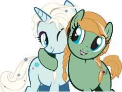 Anna And Elsa by cmeschia.deviantart.com on @DeviantArt | Pony power ...