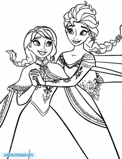 Coloring Pages: Crowning Clipart Frozen Coloring Page Elsa ...