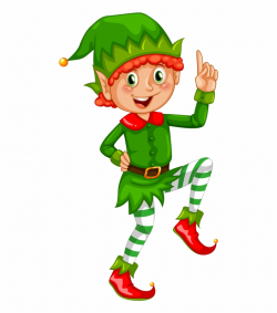 Cute Christmas Elves Clipart - Elf Clipart, Transparent Png ...