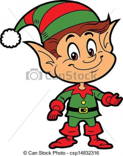 elf // Vector Clip Art of Christmas Elf - Happy Smiling Boy ...
