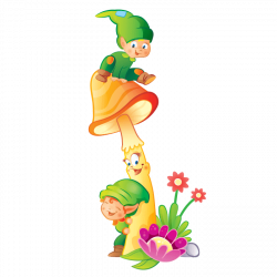 Fairies and Elves Wall Stickers for Children Bedroom, Goblins on ...