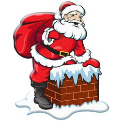 Santa and Elves Modern Clipart - ChristmasGifts.com