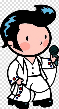 Elvis Presley , Cartoon , A little boy singing transparent ...
