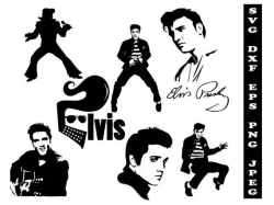 Elvis Presley svg, celebrity svg, celebrity clipart, Elvis Presley dxf,  celebrity shirt svg, silhouette celebrity svg, svg shirts, fashion
