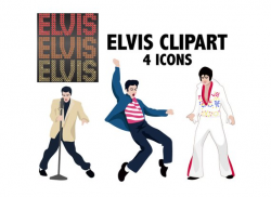 ELVIS CLIPART - Elvis Presley Rock and Roll icons | Music ...