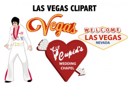 LAS VEGAS CLIPART - Elvis Presley Rock and Roll and Cupid's Wedding Chapel  icons - las vegas nevada travel clipart