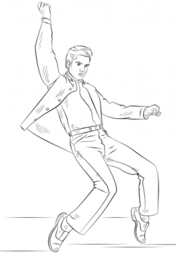 Elvis Presley coloring page | Free Printable Coloring Pages
