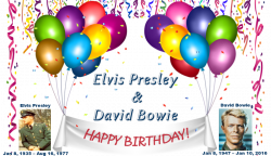 Happy Birthday Elvis Presley & David Bowie 08-01-2017 | SingSnap Karaoke