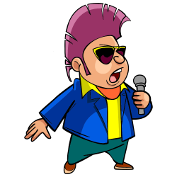 Microphone Cartoon Singing Drawing - Singing man 1000*1000 ...