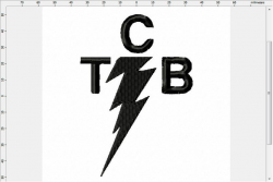 Elvis TCB Band Inspired Logo Embroidery Design