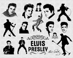 Elvis presley svg | Etsy