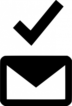 Checkmark Ok Approved Sent Received Email Mail Svg Png Icon Free ...