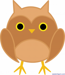 Owl Cute Brown Clip Art - Sweet Clip Art