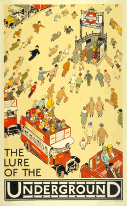 Clipart - Vintage Travel Poster London Underground