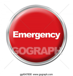 Stock Illustration - Emergency button. Clipart Illustrations ...