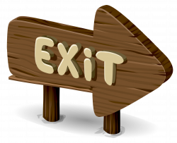 Exit sign Wood Emergency exit Clip art - Wood Arrow Sign 1995*1623 ...