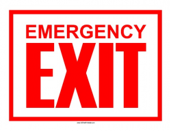 Free Emergency Exit Signs, Download Free Clip Art, Free Clip ...