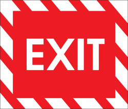 Exit Sign Clip Art at Clker.com - vector clip art online, royalty ...
