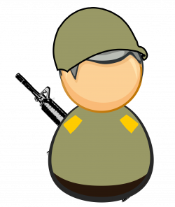 Clipart - First responder icon - army / soldier