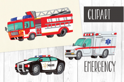 Emergency Clipart, Fire Truck, Taxi, Police Car, Ambulance ...