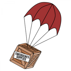 Emergency Supplies Boxchute clipart, cliparts of Emergency ...