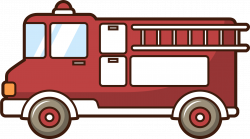 Car Motor vehicle Fire engine Firefighter Drawing - Red fire engine ...