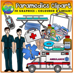 Paramedics Clipart (Emergency Medical Team) (Career/Job)